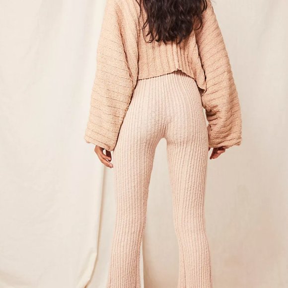 Free People All About It Ribbed Flares Bell Pants - Picture 5 of 5